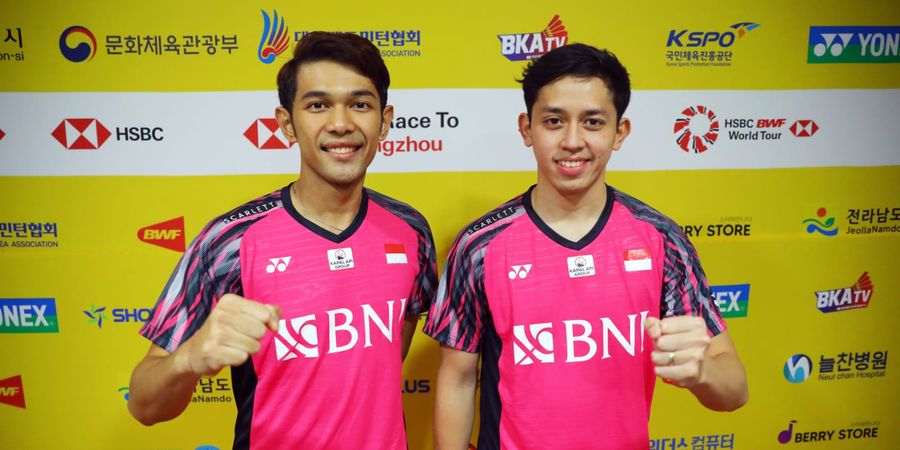 Hasil Korea Open 2022 - Mudah Saja, Fajar/Rian Menangi Derbi Indonesia