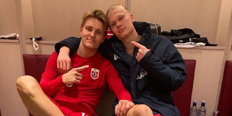 Martin Odegaard: Kalau Mau Hijrah ke Inggris, Erling Haaland Gabung Arsenal Saja!