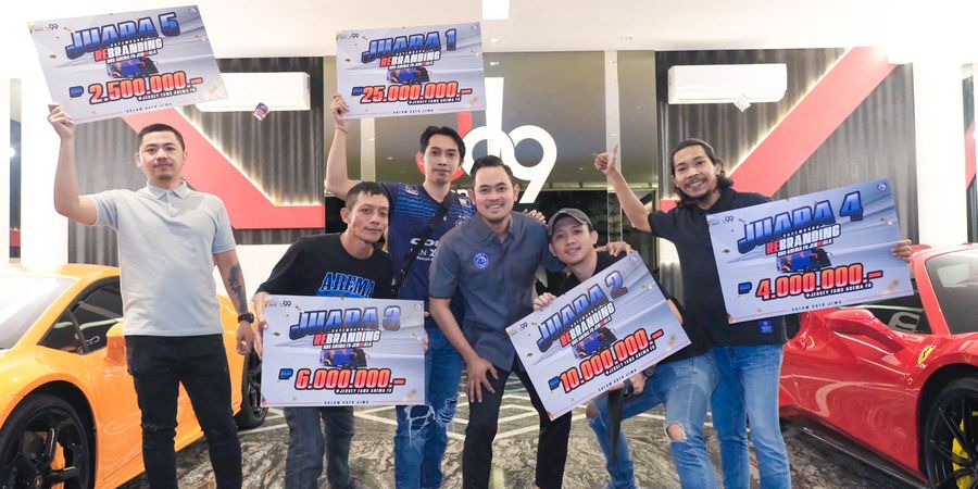 Juragan 99 Guyur Pemenang Sayembara Rebranding Bus Arema FC dengan Hadiah Melimpah