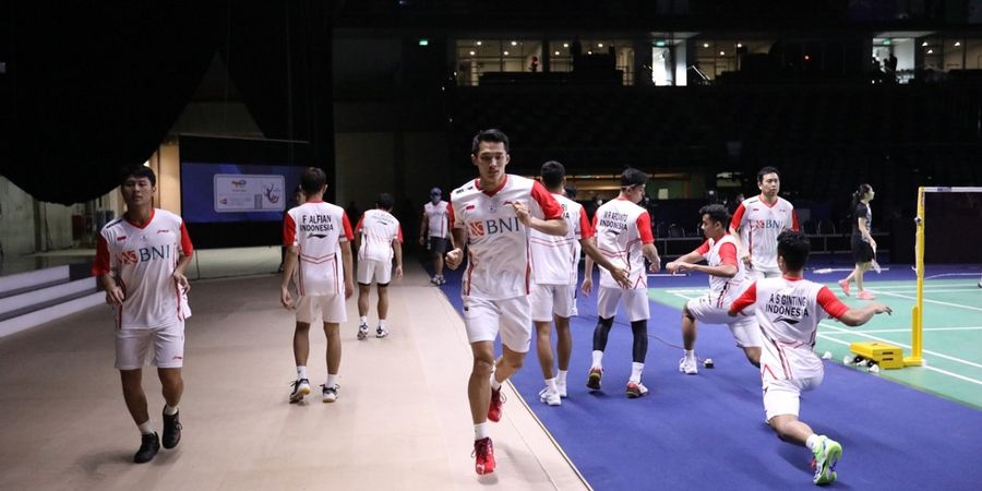 Tim Indonesia Lakukan latihan Perdana di Impact Arena Jelang Thomas-Uber Cup 2022