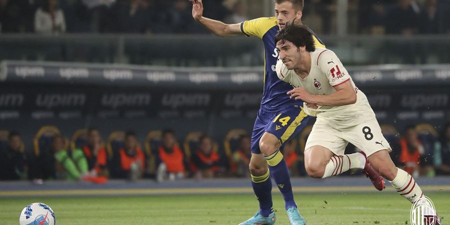 Bermain Ciamik Saat Laga Melawan Hellas Verona, Sandro Tonali Disebut Gabungan Si Badak dan Eks Kapten AS Roma.