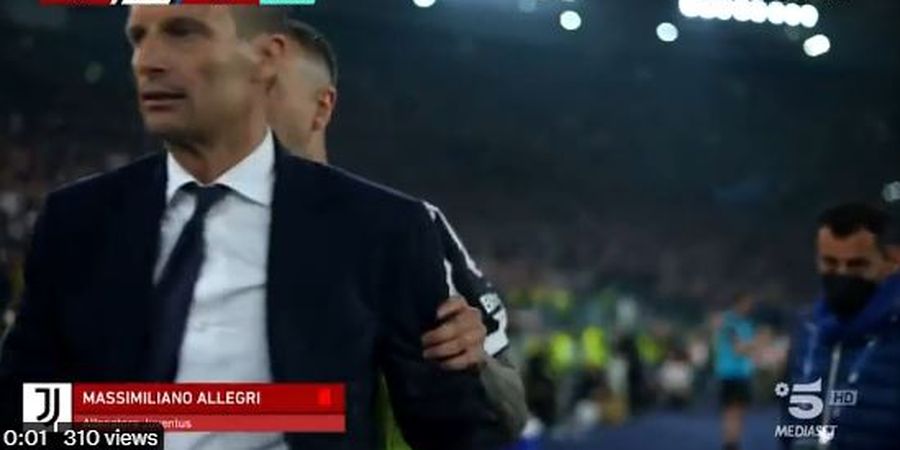 Massimiliano Allegri soal Kartu Merah di Final Coppa Italia, Ngaku Ditendang Pemain Inter Milan tapi Legawa Juventus Kalah