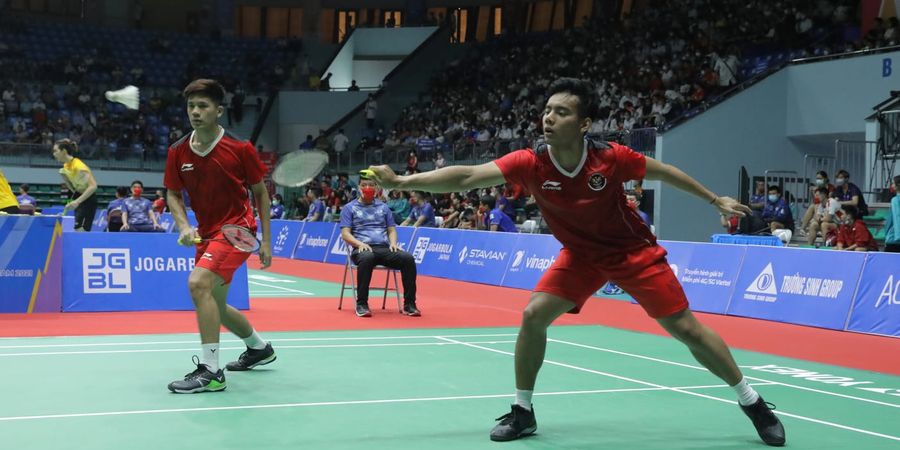 Hasil Bulu Tangkis SEA Games 2021 - Pramudya/Yeremia Akan Jumpai Leo/Daniel untuk Rebut Emas