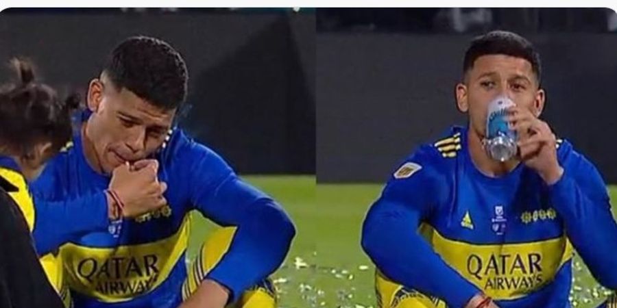 Bawa Boca Juniors Raih Trofi, Eks Bek Manchester United Merayakan dengan Merokok dan Menenggak Sekaleng Bir