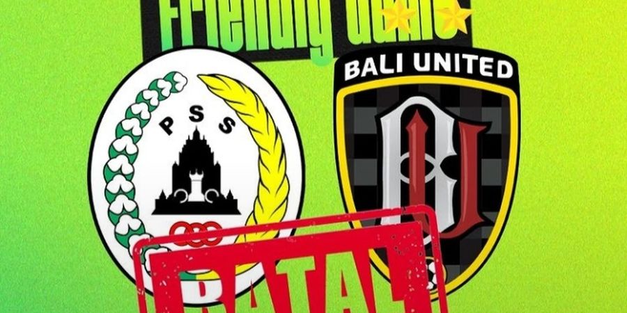 RESMI, Laga Uji Coba PSS Sleman lawan Bali United Dibatalkan