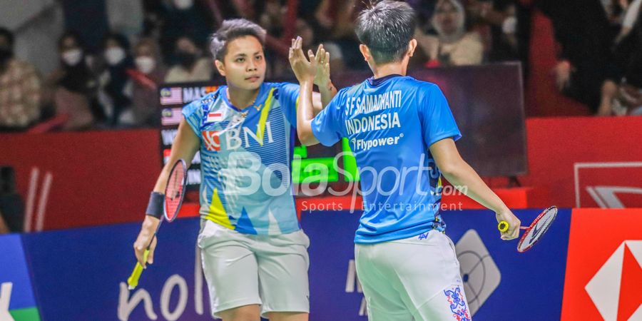 Hasil Indonesia Masters 2022 -  Apriyani/Fadia Tampil Luar Biasa, Tiket Final Diamankan