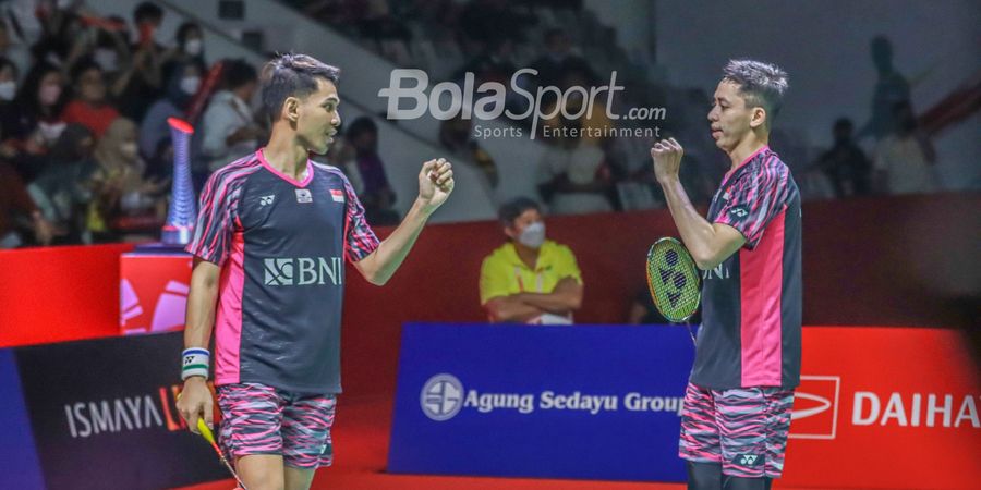 Hasil Indonesia Open 2022 -  Kocar-kacir Digempur Fajar/Rian, Ganda Malaysia Tersingkir