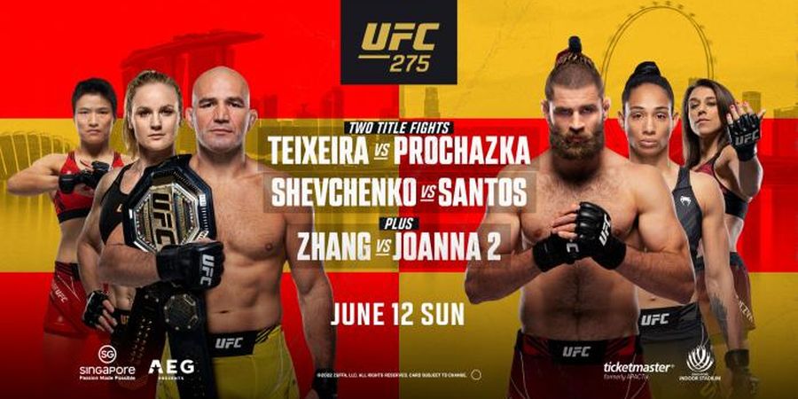 Hasil UFC 275 - Susah Payah Bekuk Raja Tua, Jiri Prochazka Jadi Juara Baru 