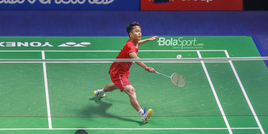 Hasil Indonesia Open 2022 - Gempuran Axelsen Buat Anthony Menyerah Tiga Gim