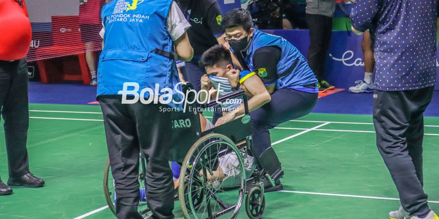 Indonesia Open 2022 - Dihantam Cedera Horor di Poin Kritis, Pramudya ke Yeremia: Kamu Depan Aja, 1 Poin Ini