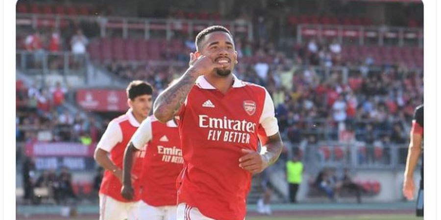 Debut Sempurna Gabriel Jesus di Arsenal, 90 Detik Berkeringat Langsung Cetak Gol