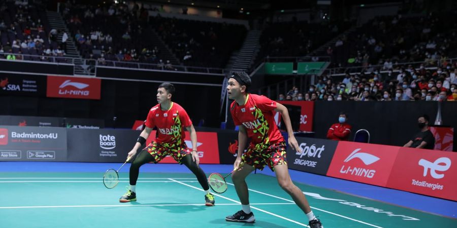 Singapore Open 2022 - Fajar/Rian Dipuji Lawan: Mereka Bisa Ubah Arah Kok Sesuka Hati