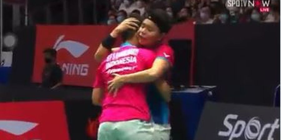 Singapore Open 2022 - Apriyani Sempat Tawarkan Retired, Siti Fadia Menolak dan Tutup Kemenangan dengan Tangisan