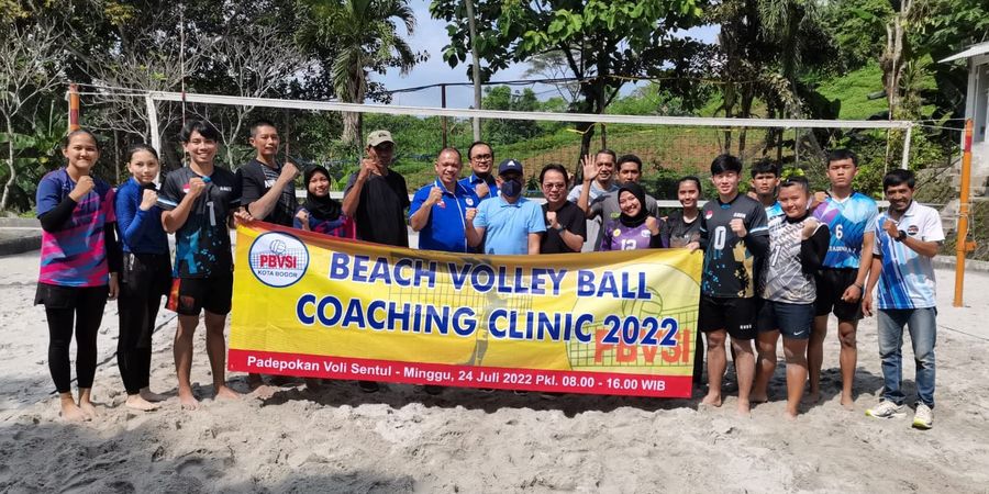 PBVSI Kota Bogor Gelar Coaching Clinic Voli Pantai