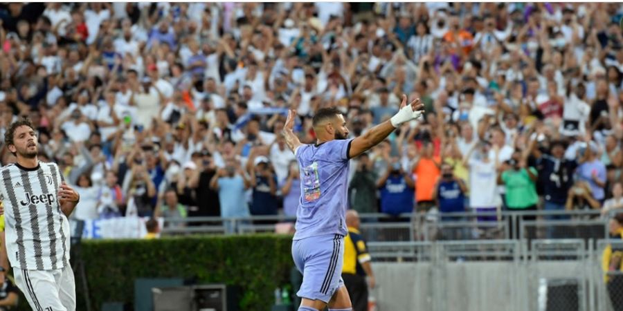 Hasil Real Madrid Vs Juventus - Dibantu Gol Benzema dan Asensio, Skuad Jadul Ancelotti Sukses