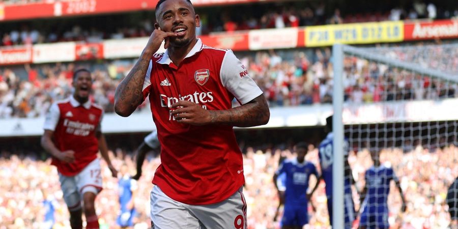 Hasil Liga Inggris - Arsenal Vs Leicester City, Gacor! Gabriel Jesus Cetak Brace