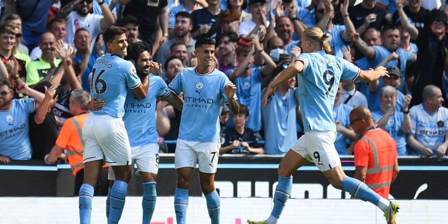 Manchester City Vs Bournemouth - Baru 37 Menit, Man City Sudah Pesta Gol, Haaland Berbuat Baik