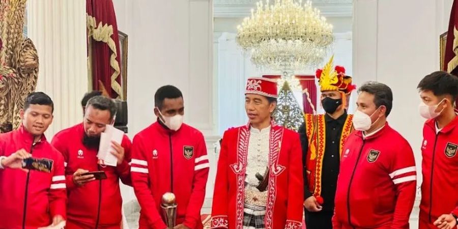 Wejangan Presiden Jokowi untuk Pemain Timnas U-16 Indonesia