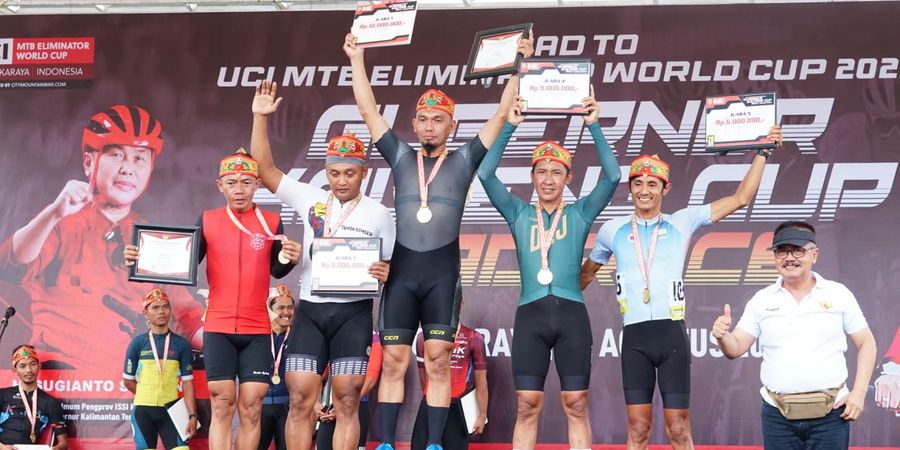 Diikuti 121 Pebalap Nasional, Gubernur Kalteng Cup Road Race 2022 Berjalan Sukses