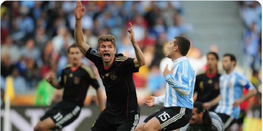 SEJARAH PIALA DUNIA - Tak Dikenali, Dianggap Ballboy, dan Diremehkan, Thomas Mueller Buktikan dengan Jadi Mimpi Buruk Diego Maradona dan Argentina di Piala Dunia 2010