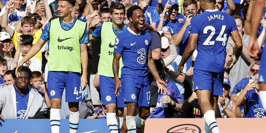 Hasil Liga Inggris - Dua Gol Raheem Sterling Beri Chelsea Kemenangan Kedua