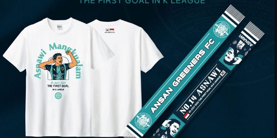 Ansan Greeners Rilis Merchandise Khusus Asnawi Mangkualam, Jadi Pemain Pertama di Klub yang Punya Produk Personal