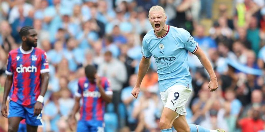 Hasil Liga Inggris - Diwarnai Hat-trick Erling Haaland dan Comeback Sensasional, Man City Gebuk Crystal Palace