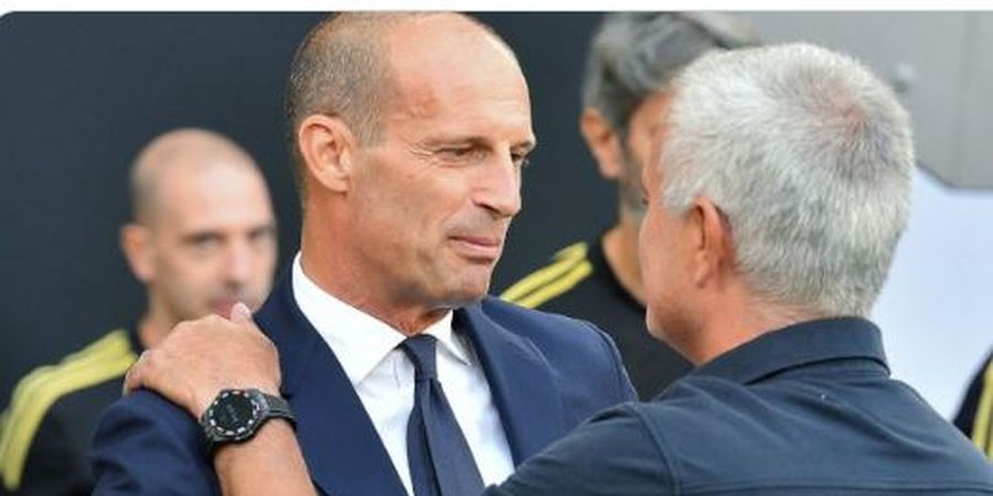 Jose Mourinho Ungkap Isi Bisikan dengan Massimiliano Allegri Usai Juventus Vs AS Roma