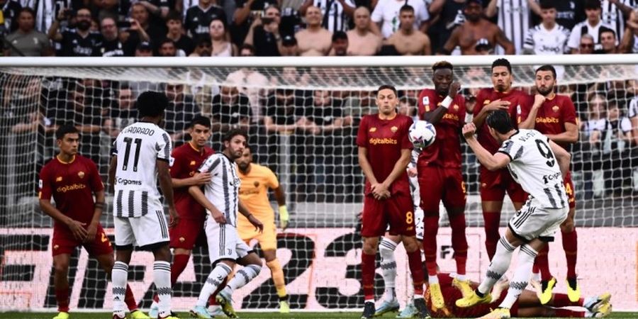 Hasil Liga Italia - Gol Free-kick Vlahovic Bikin Kiper AS Roma Melongo, tapi Juventus Gagal Beri Kekalahan Perdana Pasukan Mourinho