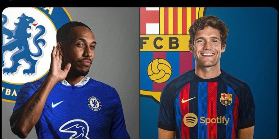 BURSA TRANSFER - Tukar Guling dengan Barcelona, Chelsea Dapatkan Aubameyang dan Lepas Marcos Alonso