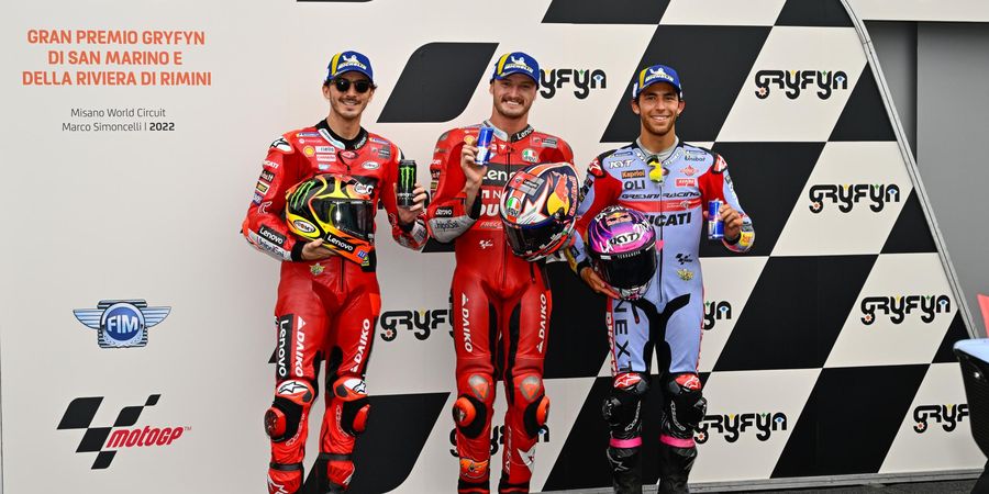 Starting Grid MotoGP San Marino 2022 - Ducati Isi Baris Depan meski Bagnaia Turun 3 Posisi, Mulai Pukul 19.00 WIB