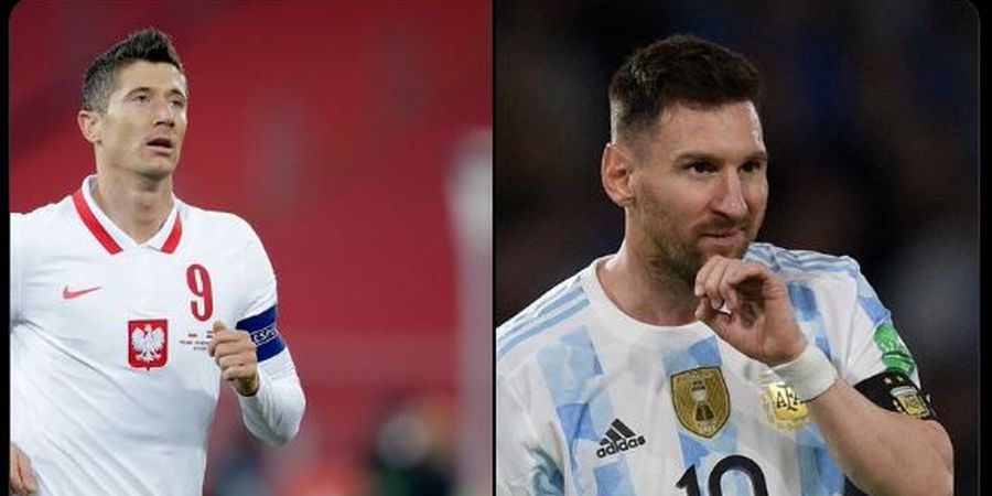 PIALA DUNIA - Robert Lewandowski Bisa Jadi Penghalang Terakhir Lionel Messi Bawa Argentina Pecahkan Rekor Unbeaten Italia