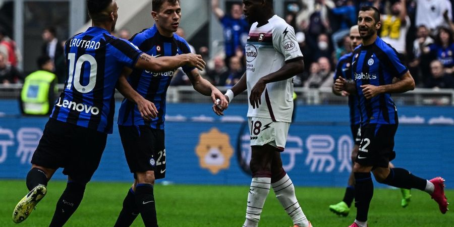 Hasil Liga Italia - Martinez dan Barella Kompak Cetak Gol Spektakuler, Inter Milan Menang Bersih 2-0