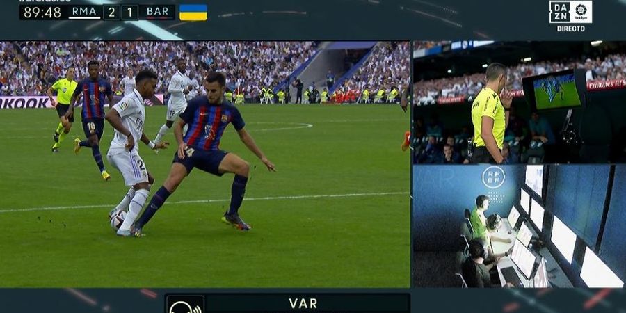 Real Madrid Dihadiahi Penalti karena Pelanggaran Ringan, Bek Barcelona Tak Habis Pikir dengan Wasit