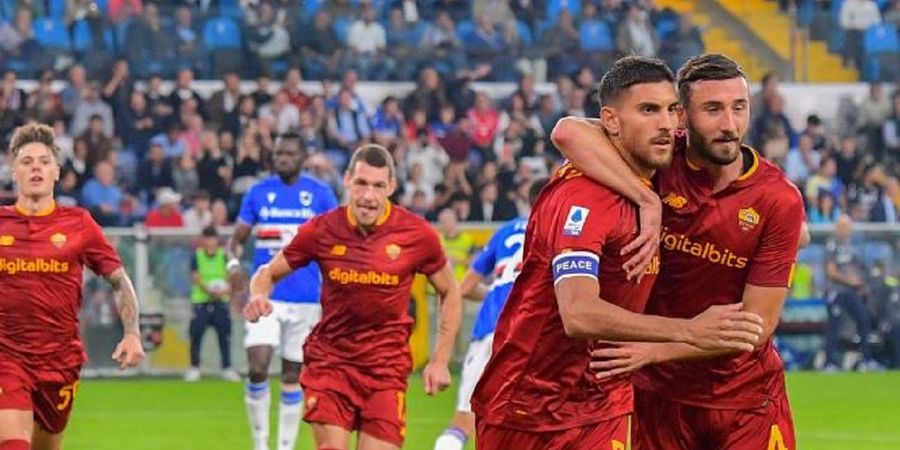 Hasil dan Klasemen Liga Italia - Tumbangkan Sampdoria, AS Roma Tembus 4 Besar