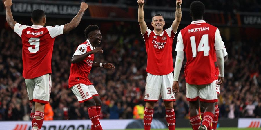 Hasil Liga Europa - Granit Xhaka Pertama Kali Cetak Gol Cara Baru, Arsenal Terus Nomor 1