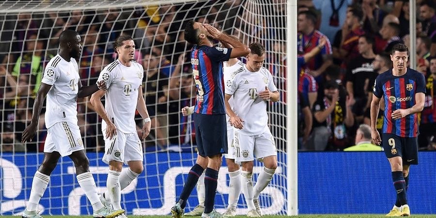 Hasil Liga Champions - Sudah Degradasi ke Liga Europa dan Disoraki Suporter, Gagal dapat Penalti, Barcelona Kalah dari Bayern Enam Kali Beruntun