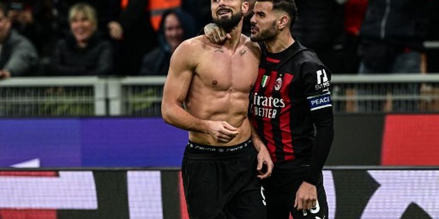 Hasil Liga Italia - Olivier Giroud Diusir Wasit Usai Cetak Gol Kemenangan, AC Milan Menang Tipis atas Spezia