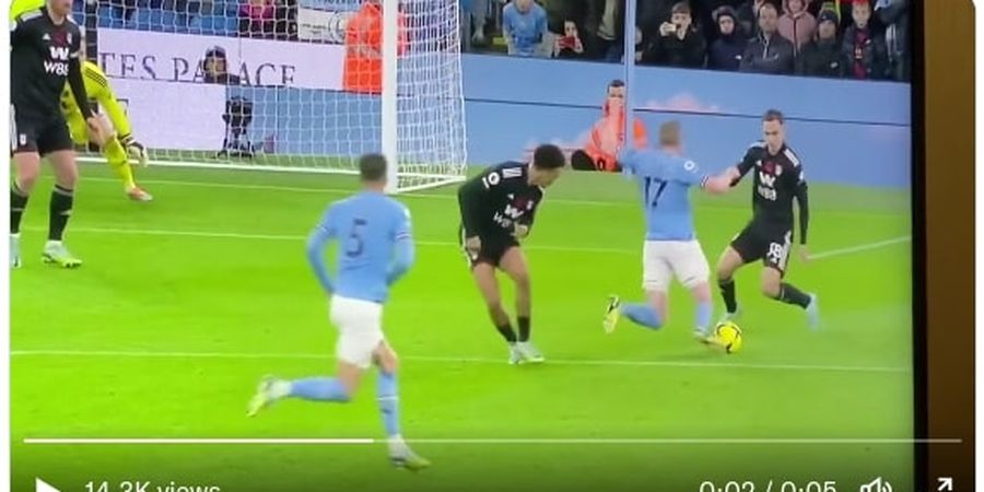 Man City Vs Fulham - Momen De Bruyne Jatuh Menari di Kotak Penalti, Pemicu Gol Kemenangan Haaland