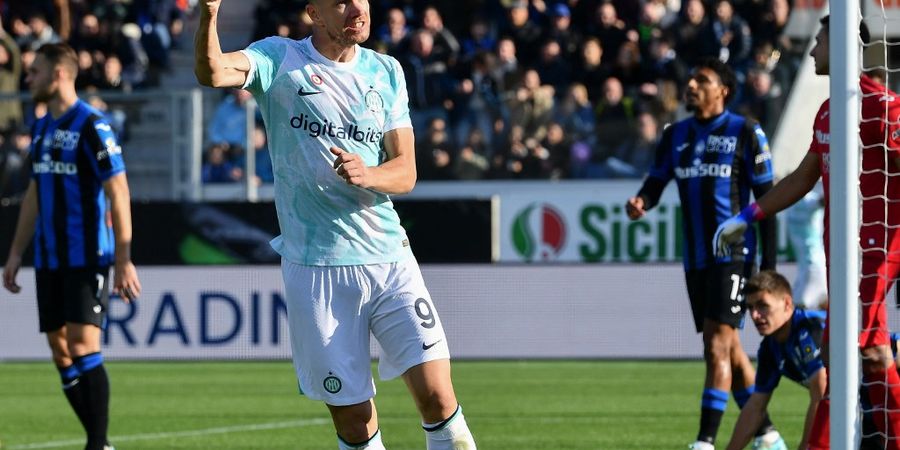 Hasil Liga Italia - Edin Dzeko Cetak 6 Gol, Inter Milan Raih Kemenangan Pertama atas Tim Besar dan Samai Poin AC Milan