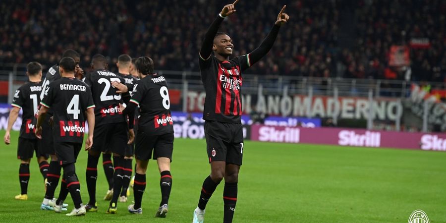 Hasil Liga Italia -  AC Milan Vs  Fiorentina 2-1, Rafael Leao Tiru Selebrasi Cristiano Ronaldo dan Gol Bunuh Diri  Warnai Drama Akhir Laga