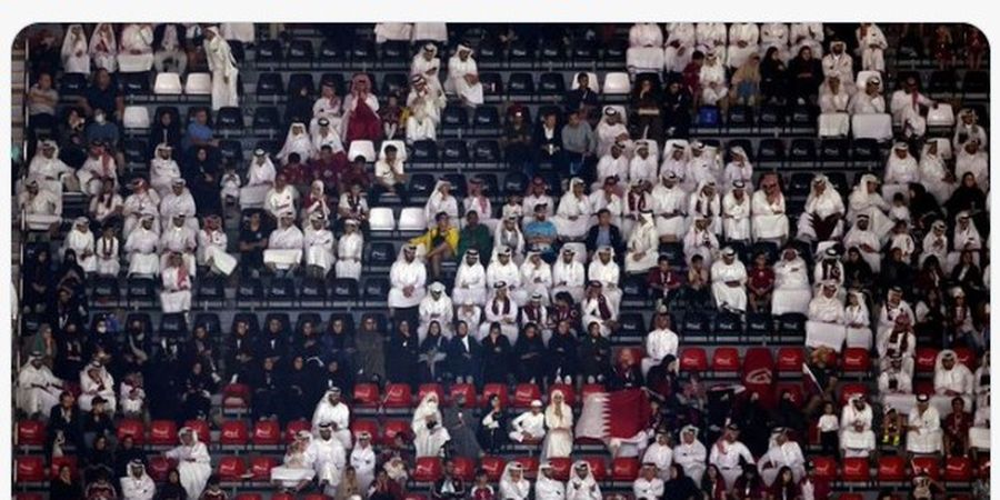 PIALA DUNIA - Penyebab Ribuan Kursi Kosong di Stadion Al Bayt dalam Pertandingan Qatar Vs  Ekuador