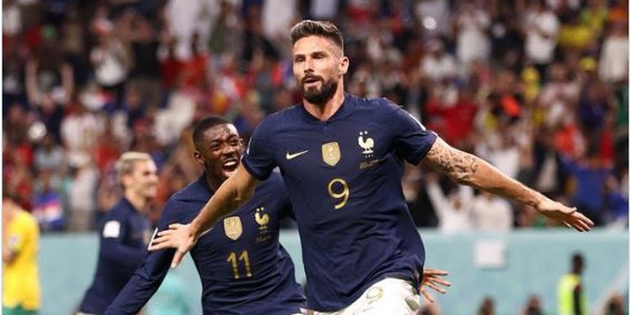 Hasil Piala Dunia 2022 - Olivier Giroud Sejajarkan Diri dengan Thierry Henry, Prancis Bantai Australia