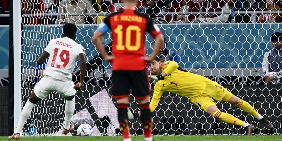 Hasil Babak I - Diwarnai Penyelamatan Penalti Courtois, Belgia Unggul 1-0 Berkat Batshuayi