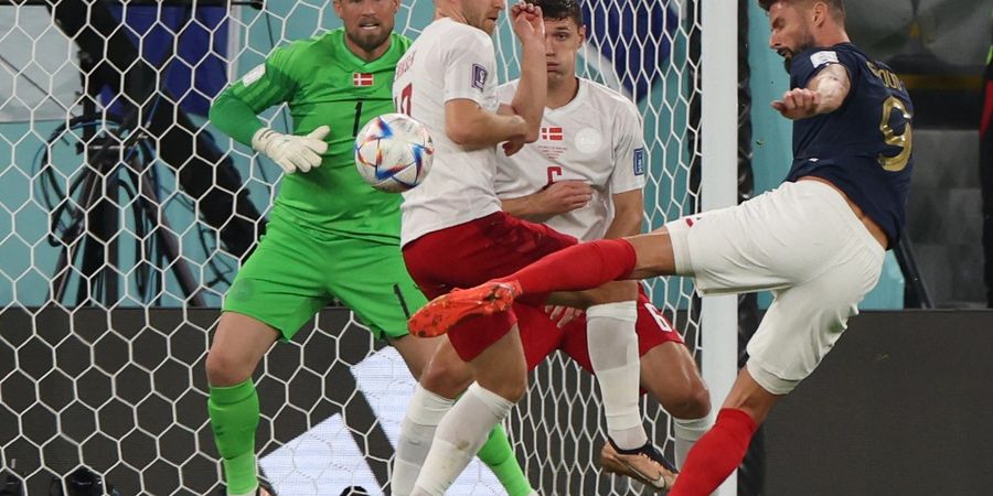 Hasil Babak I - Alami Kebuntuan dan Minim Peluang, Prancis Vs Denmark Imbang