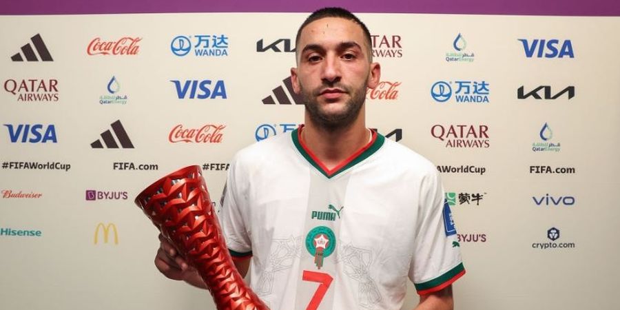 PIALA DUNIA 2022 - Jadi MOTM di Laga Belgia Vs Maroko, Hakim Ziyech: Saya Tidak Pantas Mendapatkannya, Ini Kemenangan untuk Tim