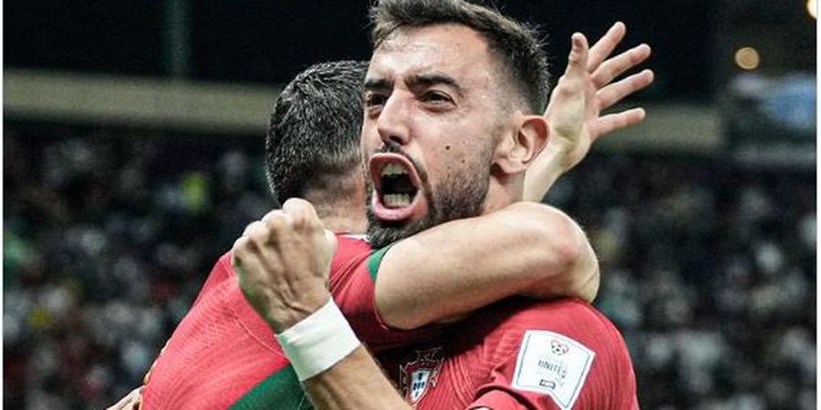 Hasil Piala Dunia 2022 - Ronaldo Batal Bikin Gol, Bruno Fernandes Bersinar, Portugal ke 16 Besar