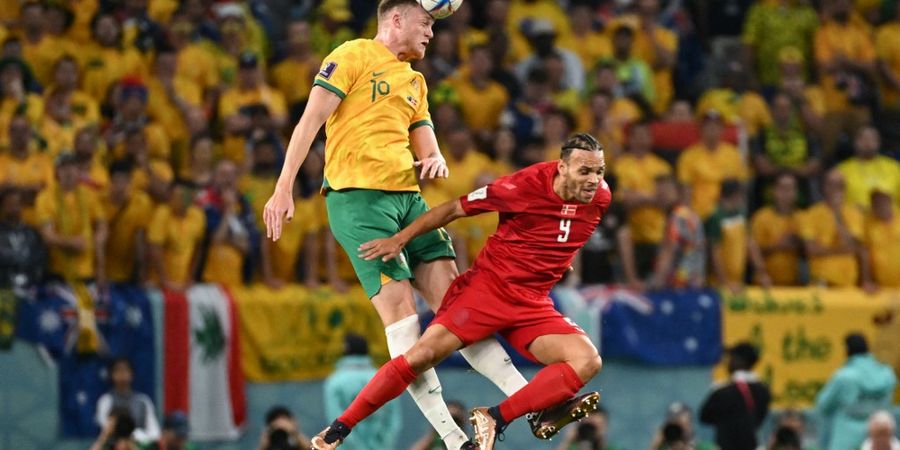 Australia Vs Denmark Ketat, 45 Menit Lagi Socceroos ke 16 Besar Piala Dunia 2022