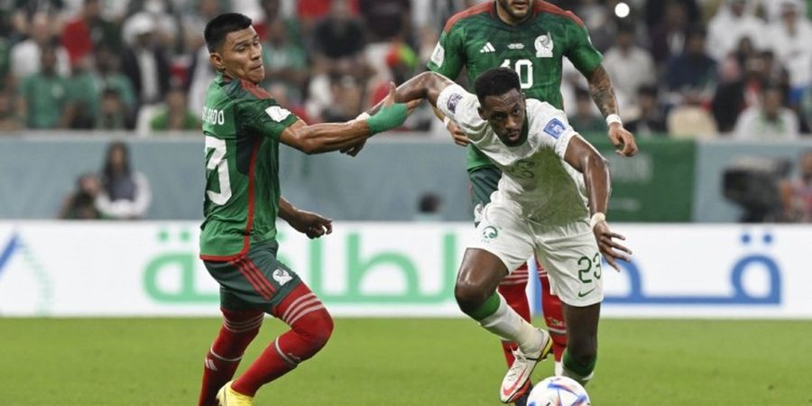 Hasil Babak I - Masih 0-0, Satu Kaki Arab Saudi dan Meksiko di Pintu Keluar