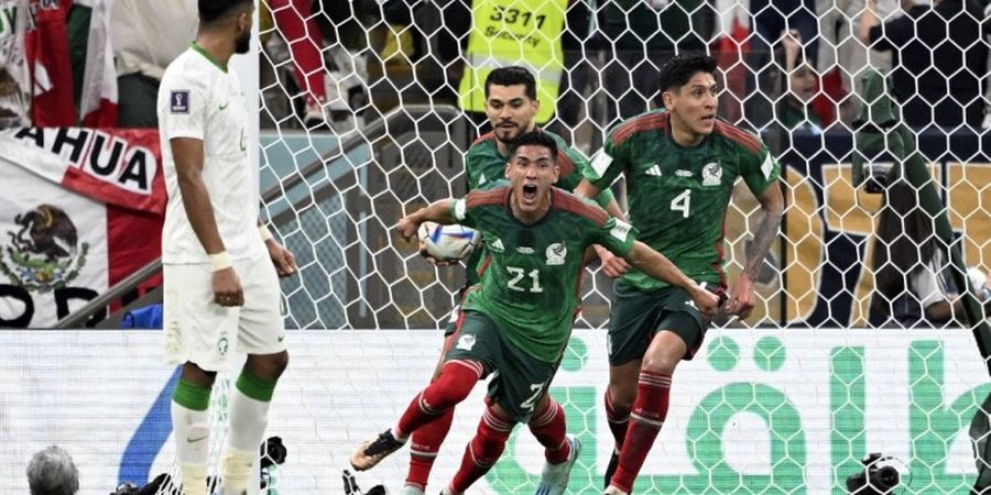 Hasil Piala Dunia 2022 - Gol Telat Arab Saudi Akhiri Mimpi Meksiko Lolos ke Babak 16 Besar